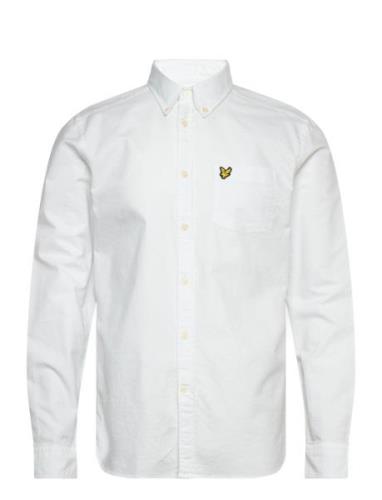 Plain Oxford Shirt Tops Shirts Casual White Lyle & Scott