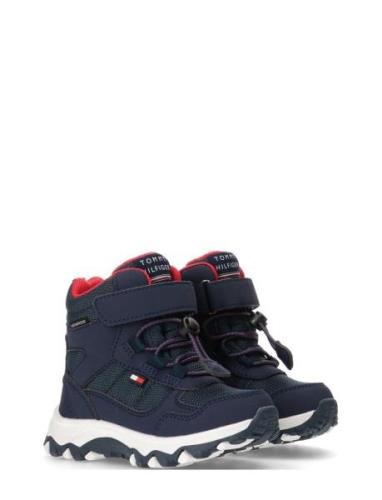 Tommy Hilfiger Warm Winter Boots Vinterkängor Med Snörning Navy Tommy ...