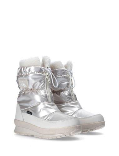 Calvin Klein Jeans Kids Snow Boots Vinterstövlar Pull On Silver Calvin...