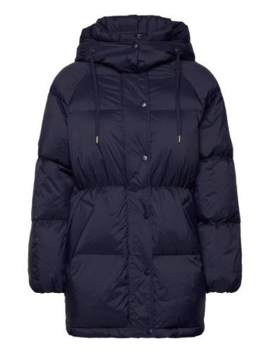 Mid Length Down Jacket Fodrad Jacka Navy GANT