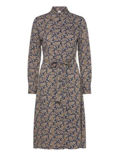 Slim Paisley Shirt Dress Dresses Shirt Dresses Navy GANT