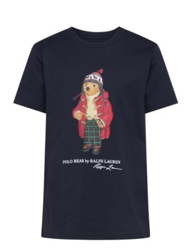 Polo Bear Cotton Jersey Tee Tops T-shirts Short-sleeved Navy Ralph Lau...