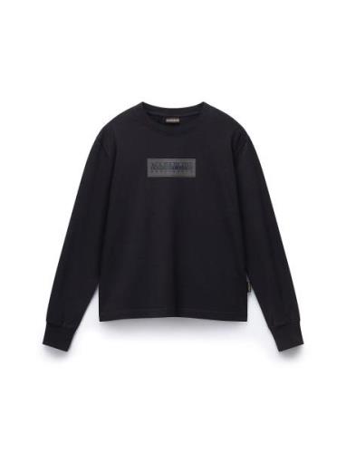 Napapijri Box Logo Long Sleeve T-Shirt Svart