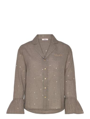 Etam Louana - Pyjama Shirt Beige