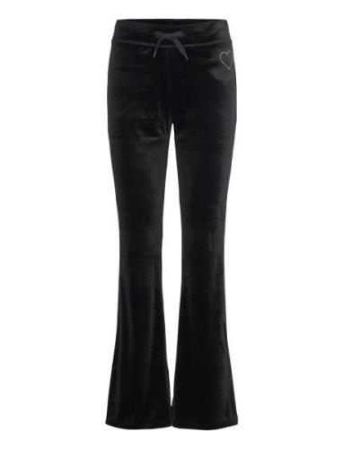 Monki Soft Velvet Trousers Svart