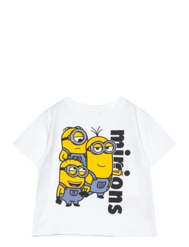 Name It Nmmjule Minions Nreg Ss Top Box Sky Vit