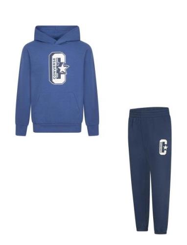 Converse Converse C Star Fleece Pullover And Joggers Set Blå