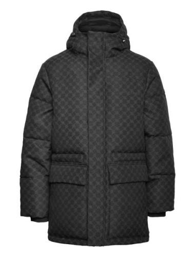 Daily Paper Oba Cotton Monogram Puffer Svart