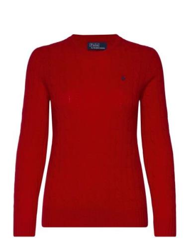 Polo Ralph Lauren Cable-Knit Wool-Cashmere Sweater Röd