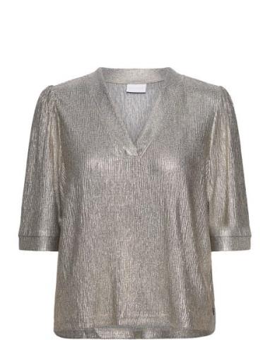 Coster Copenhagen Top With Puf Sleeves Silver