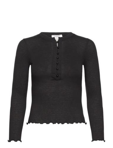 Rosemunde Wool T-Shirt Svart