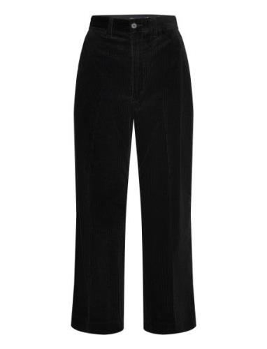 Polo Ralph Lauren Corduroy Wide-Leg Cropped Pant Svart