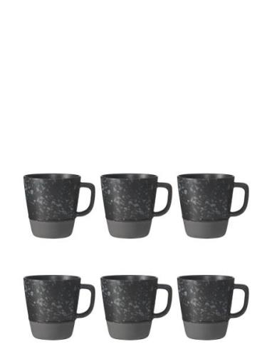 Aida Raw Nordic Black Mug W Handle 30 Cl 6 Pcs Svart