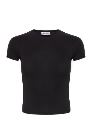 Weekday Slim Fitted Tshirt Svart