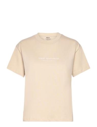 Aim´n Serif Boxy T-Shirt Beige