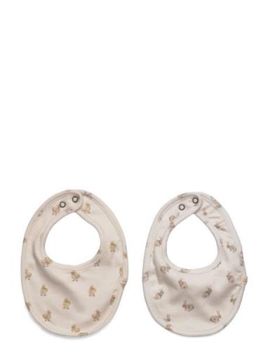 Lil'Atelier Nbnlavo Emo 2 Pack Bibs Lil Beige