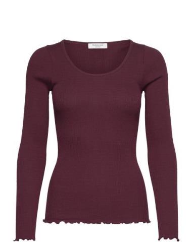 Rosemunde Baybay Long Sleeve Tee Burgundy