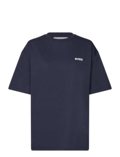 Svea Smaustin Boxy Ss T-Shirt Marinblå