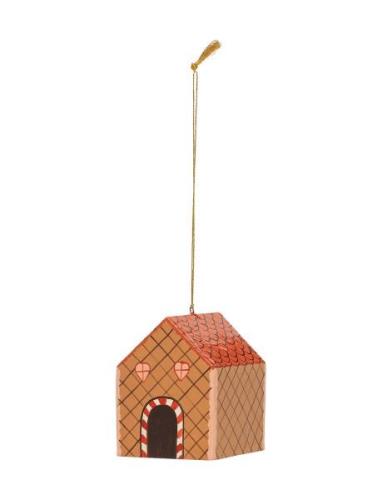 Anna + Nina Gingerbread House Ornament Multi/patterned