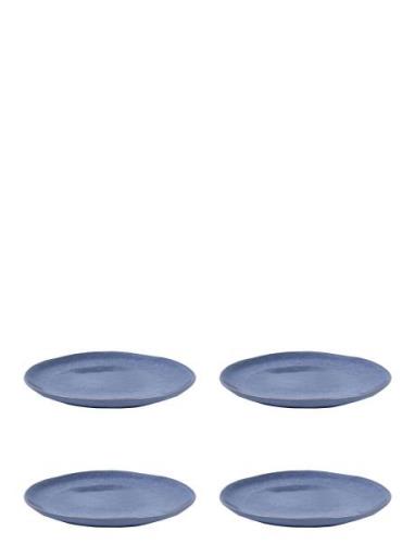 Aida Björk - Blue St Ware Lunch Plate 23 Cm 4 Pcs Brown Box Blå