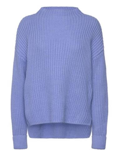 Selected Femme Slfselma Ls Knit Pullover Noos Blå